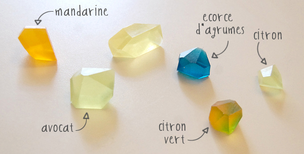 DIY savons pierres précieuses - gemstones soaps